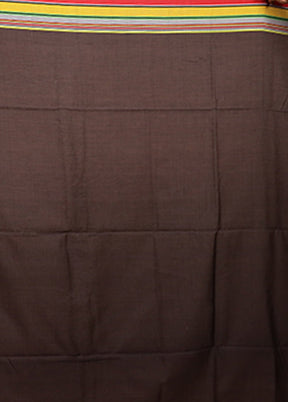 Black Matka Silk Saree With Blouse Piece
