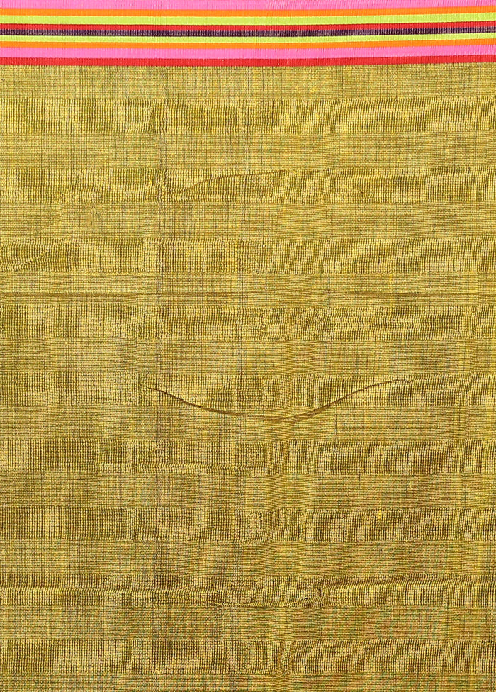 Green Matka Silk Saree With Blouse Piece