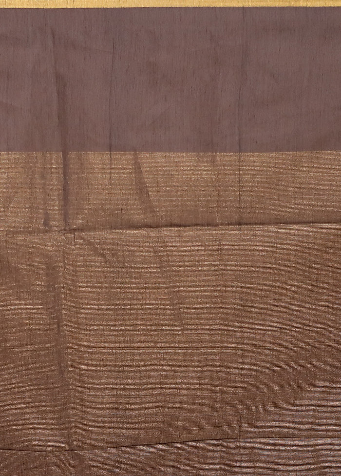Black Matka Silk Saree With Blouse Piece