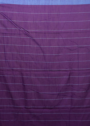 Blue Matka Silk Saree With Blouse Piece