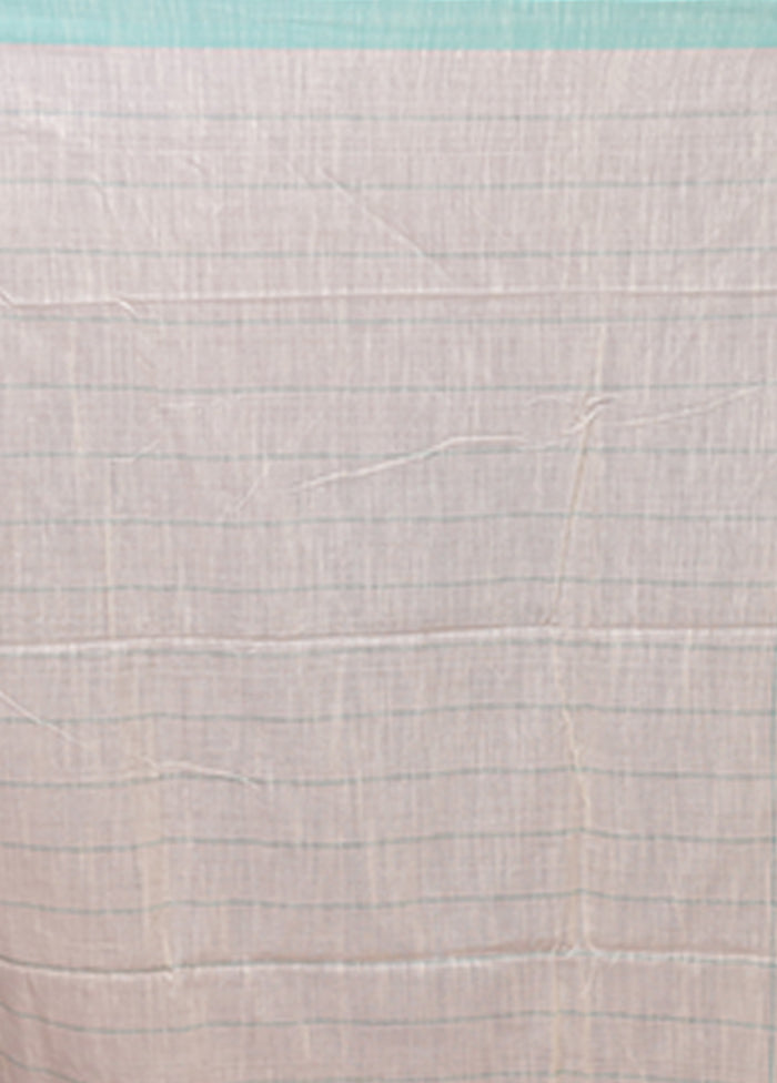White Matka Silk Saree With Blouse Piece