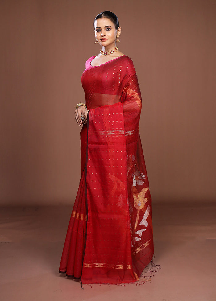 Grey Matka Silk Saree With Blouse Piece