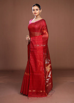 Grey Matka Silk Saree With Blouse Piece