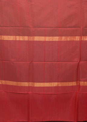 Grey Matka Silk Saree With Blouse Piece