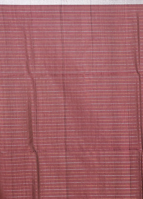Maroon Matka Silk Saree With Blouse Piece