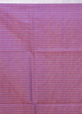 Purple Matka Silk Saree With Blouse Piece