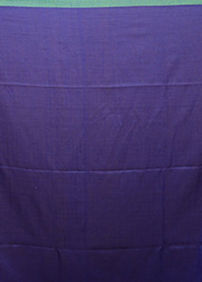 Blue Matka Silk Saree With Blouse Piece