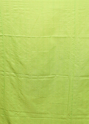 Green Matka Silk Saree With Blouse Piece
