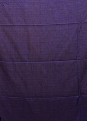 Blue Matka Silk Saree With Blouse Piece