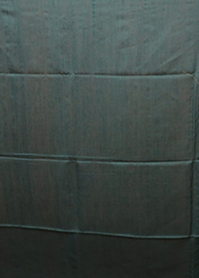 Green Matka Silk Saree With Blouse Piece