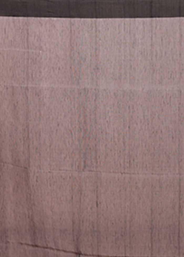 Rust Matka Silk Saree With Blouse Piece