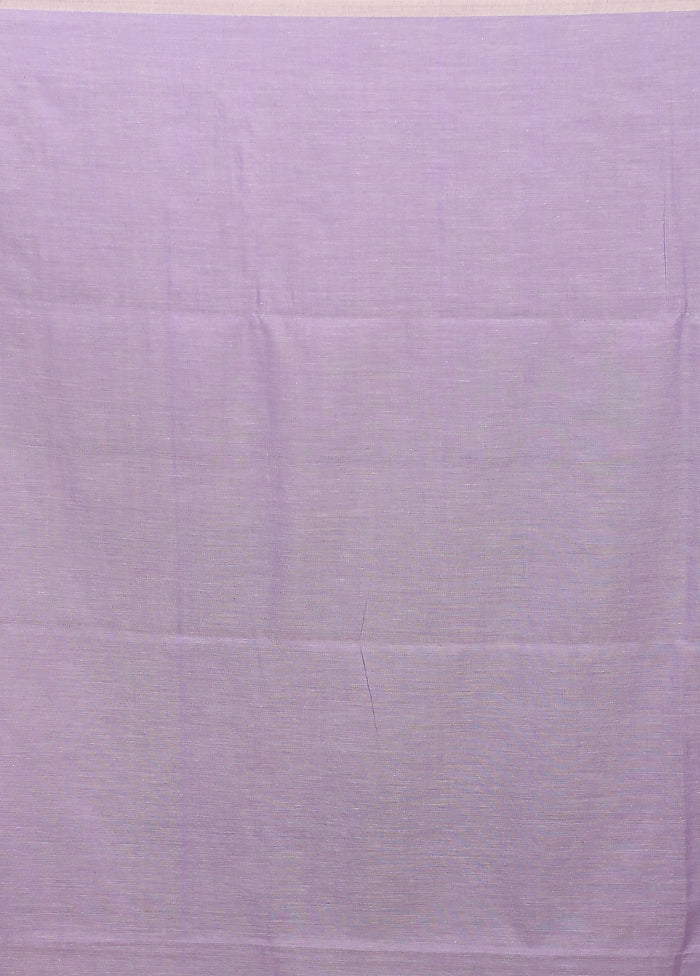 Purple Matka Silk Saree With Blouse Piece