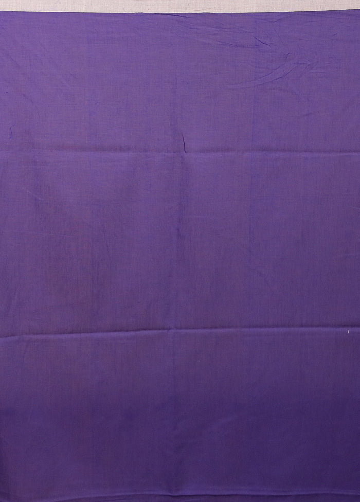 Blue Matka Silk Saree With Blouse Piece