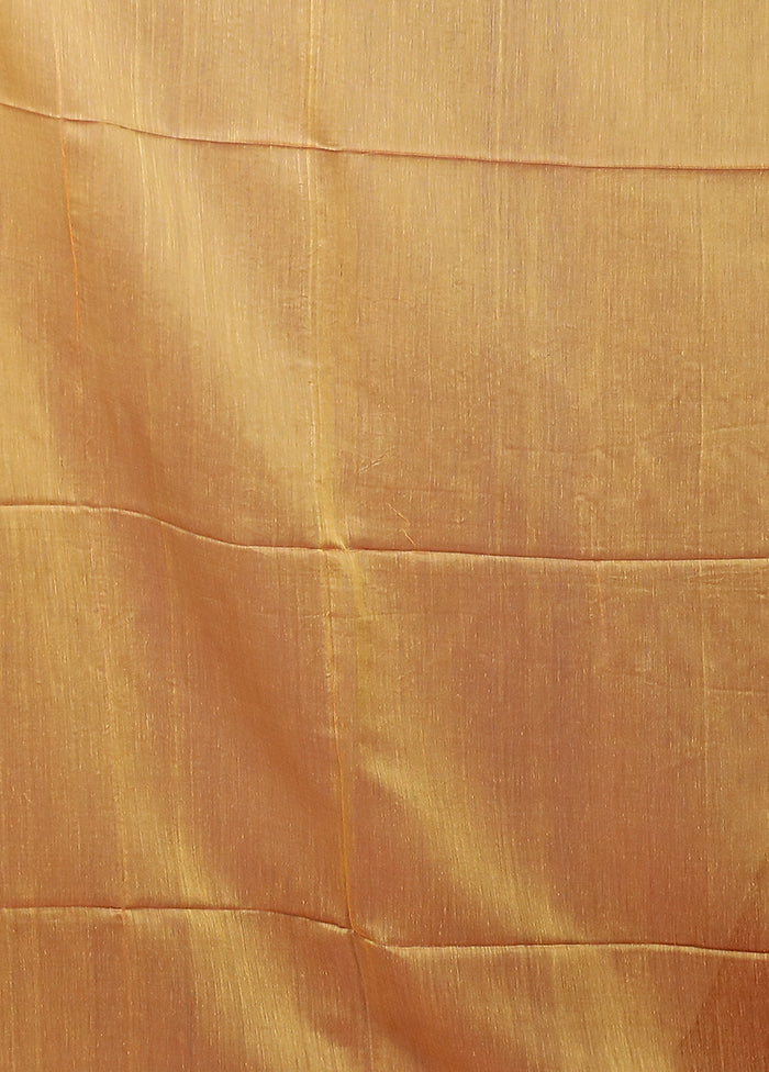 Pink Matka Silk Saree With Blouse Piece