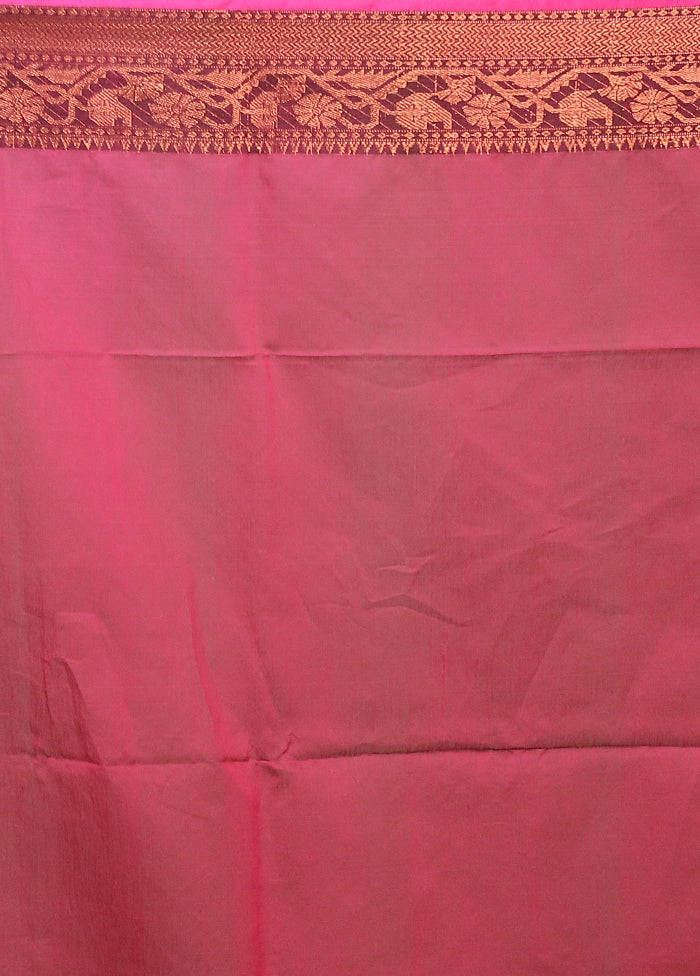 Black Matka Silk Saree With Blouse Piece