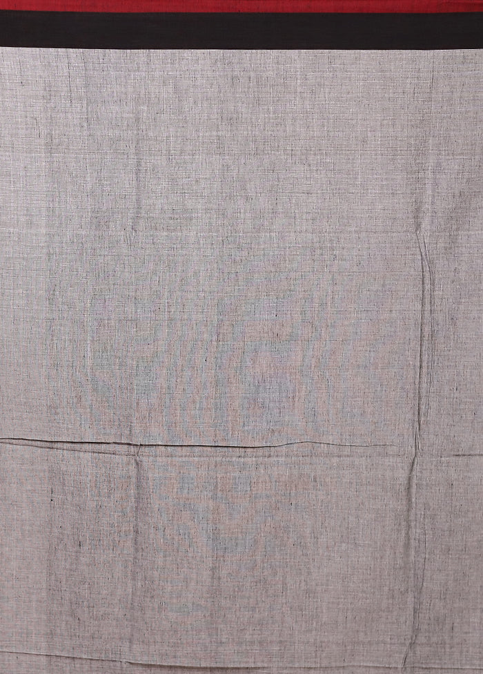 White Matka Silk Saree With Blouse Piece