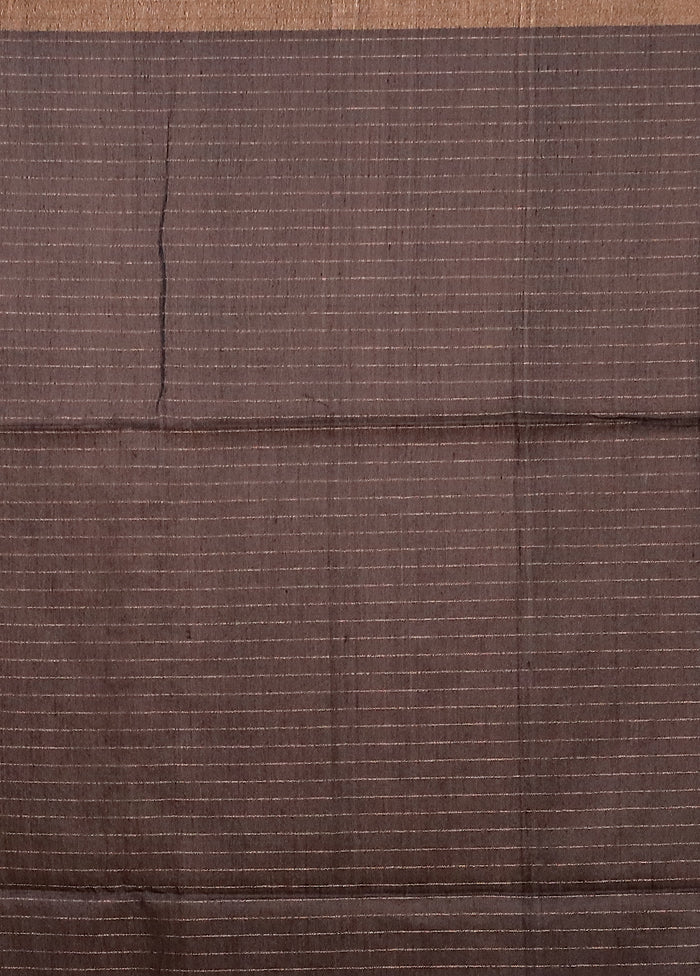 Black Matka Silk Saree With Blouse Piece