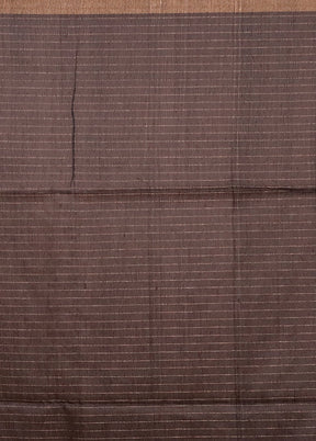 Black Matka Silk Saree With Blouse Piece