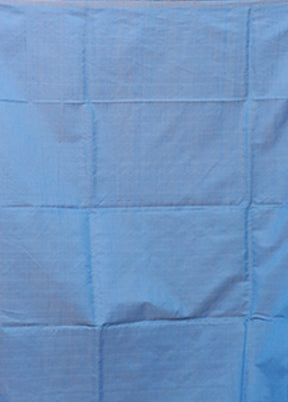 Blue Matka Silk Saree With Blouse Piece