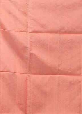 Pink Matka Silk Saree With Blouse Piece
