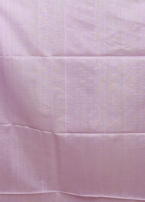 Purple Matka Silk Saree With Blouse Piece