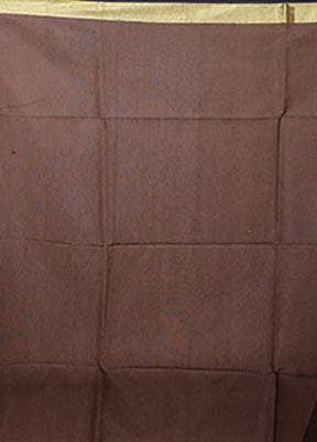 Black Matka Silk Saree With Blouse Piece