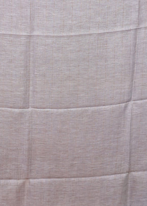 Grey Linen Silk Saree With Blouse Piece