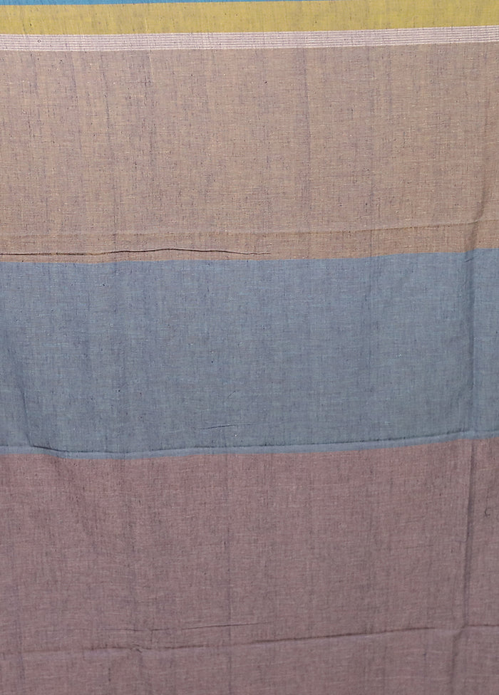 Grey Matka Silk Saree With Blouse Piece
