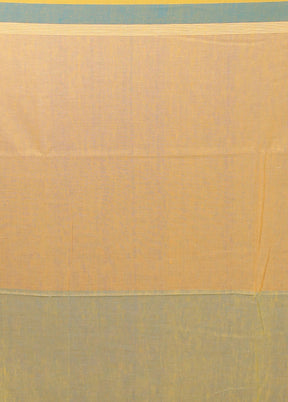 Yellow Matka Silk Saree With Blouse Piece