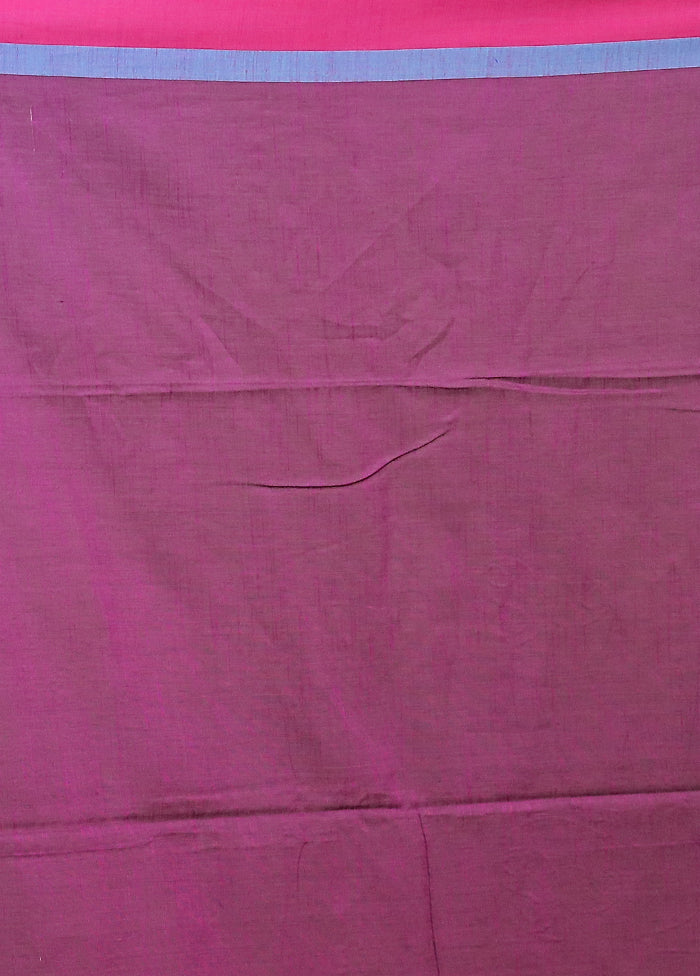 Purple Matka Silk Saree With Blouse Piece