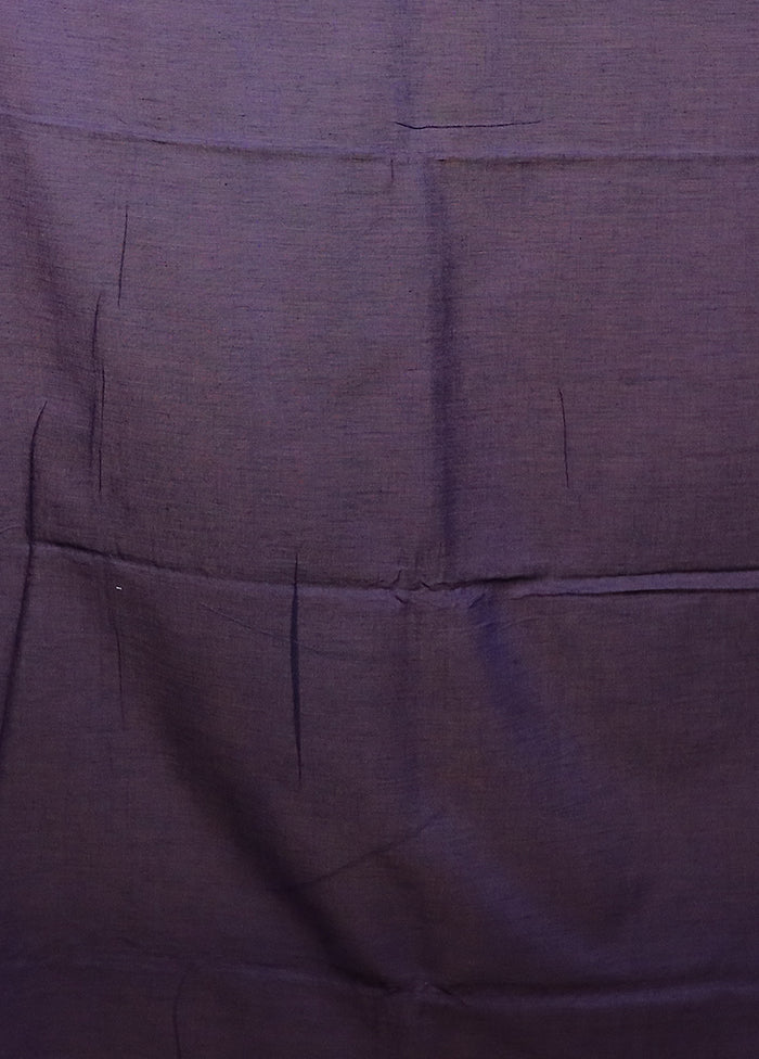 Blue Matka Silk Saree With Blouse Piece