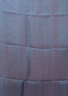 Purple Handloom Matka Pure Silk Saree With Blouse Piece