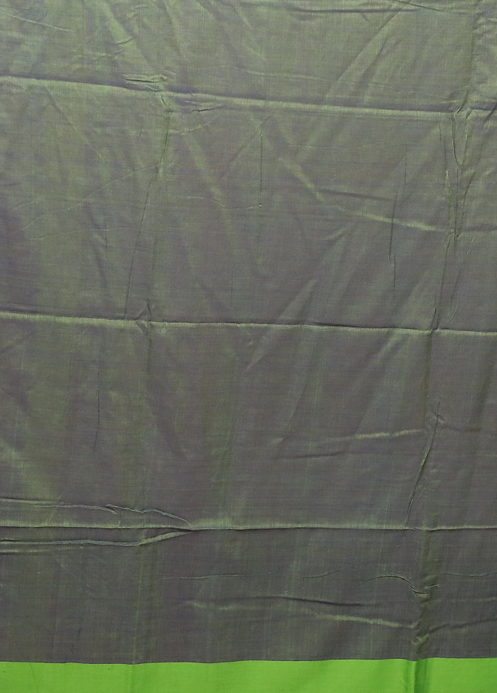 Blue Matka Silk Saree With Blouse Piece