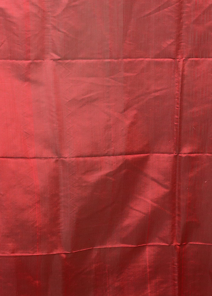 Black Handloom Matka Pure Silk Saree With Blouse Piece