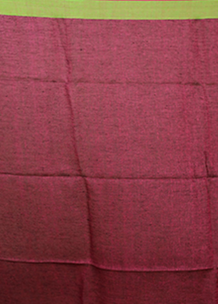 Blue Linen Silk Saree With Blouse Piece