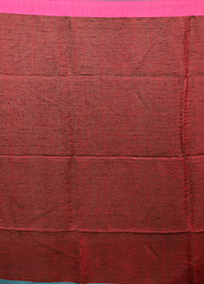 Grey Linen Silk Saree With Blouse Piece