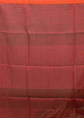 Green Linen Silk Saree With Blouse Piece