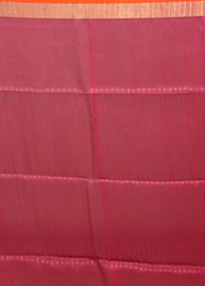 Pink Matka Silk Saree With Blouse Piece