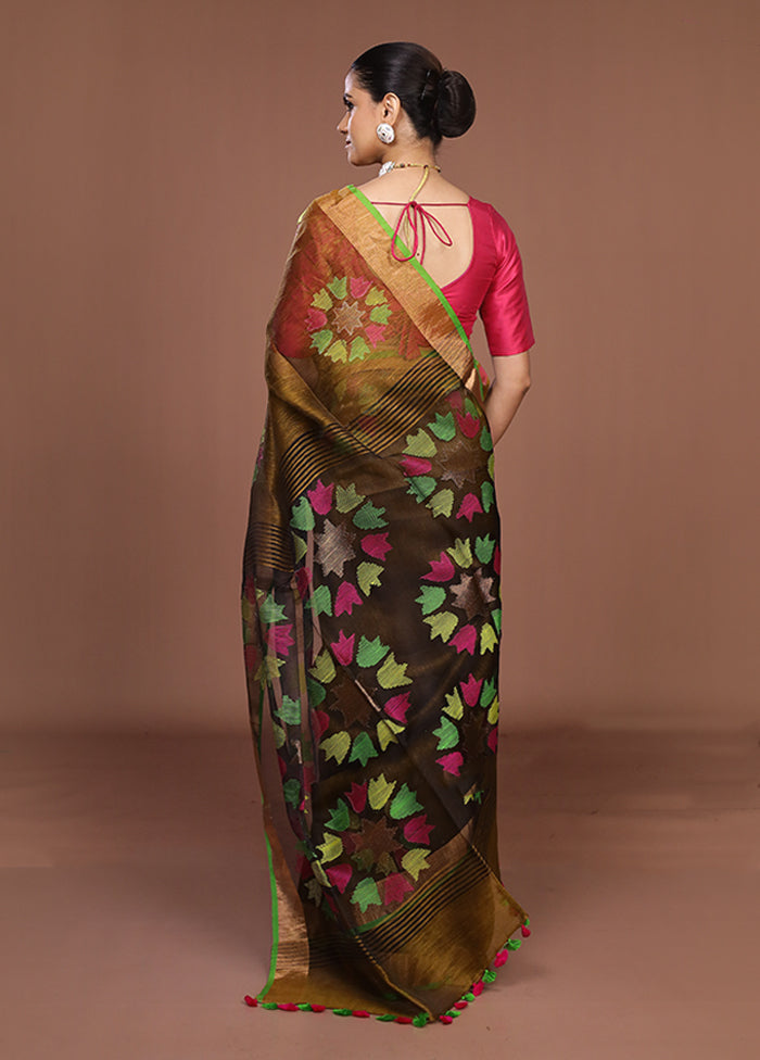 Yellow Matka Silk Saree With Blouse Piece