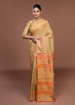 Purple Handloom Matka Pure Silk Saree With Blouse Piece