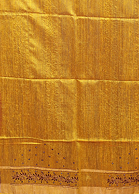 Maroon Handloom Matka Pure Silk Saree With Blouse Piece