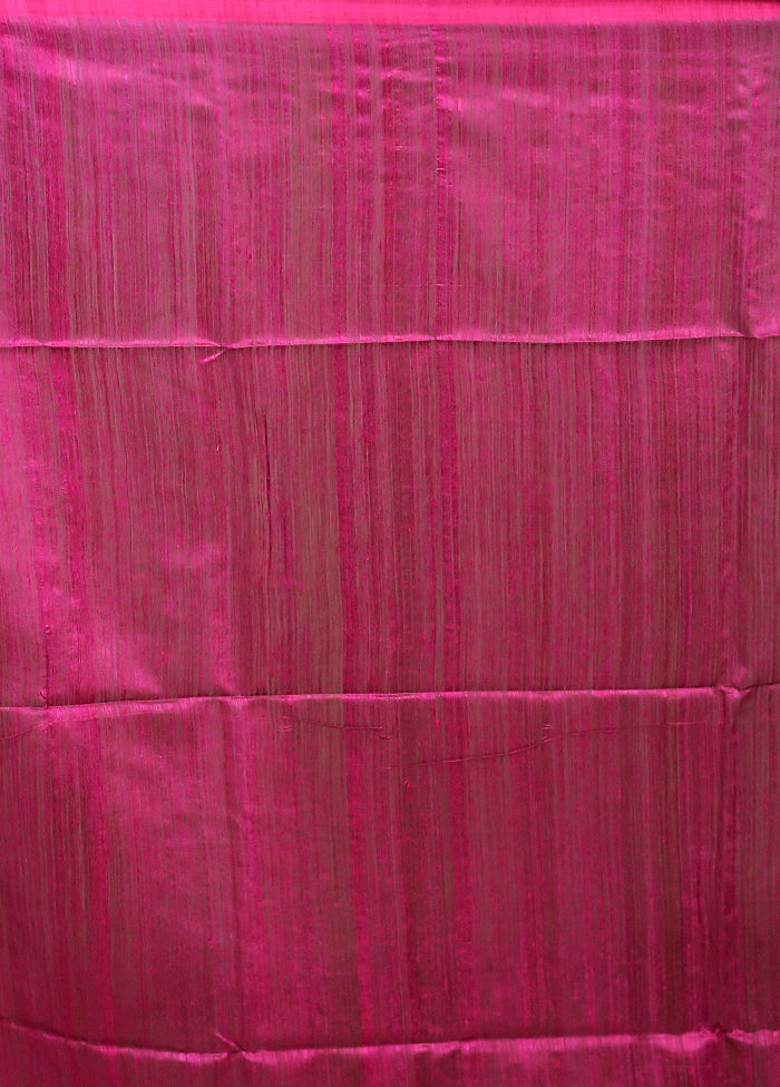 Black Handloom Matka Pure Silk Saree With Blouse Piece