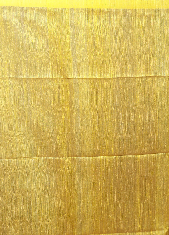 Cream Handloom Matka Pure Silk Saree With Blouse Piece