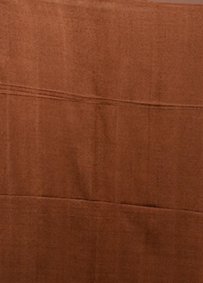Cream Handloom Matka Pure Silk Saree With Blouse Piece