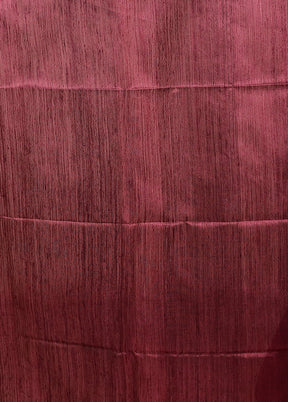 Purple Handloom Matka Pure Silk Saree With Blouse Piece