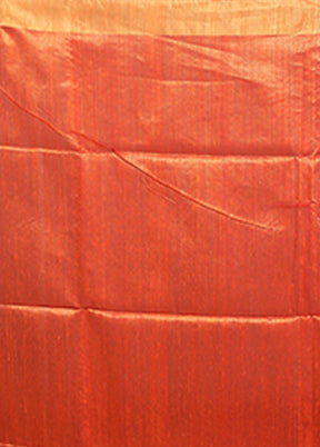 Red Handloom Matka Pure Silk Saree With Blouse Piece