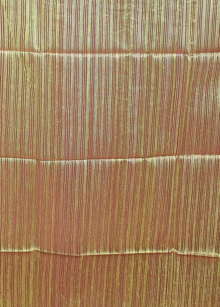 Pink Handloom Matka Pure Silk Saree With Blouse Piece