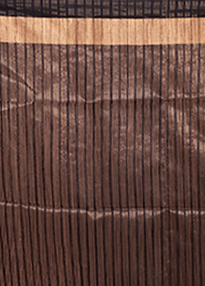 Grey Handloom Matka Pure Silk Saree With Blouse Piece