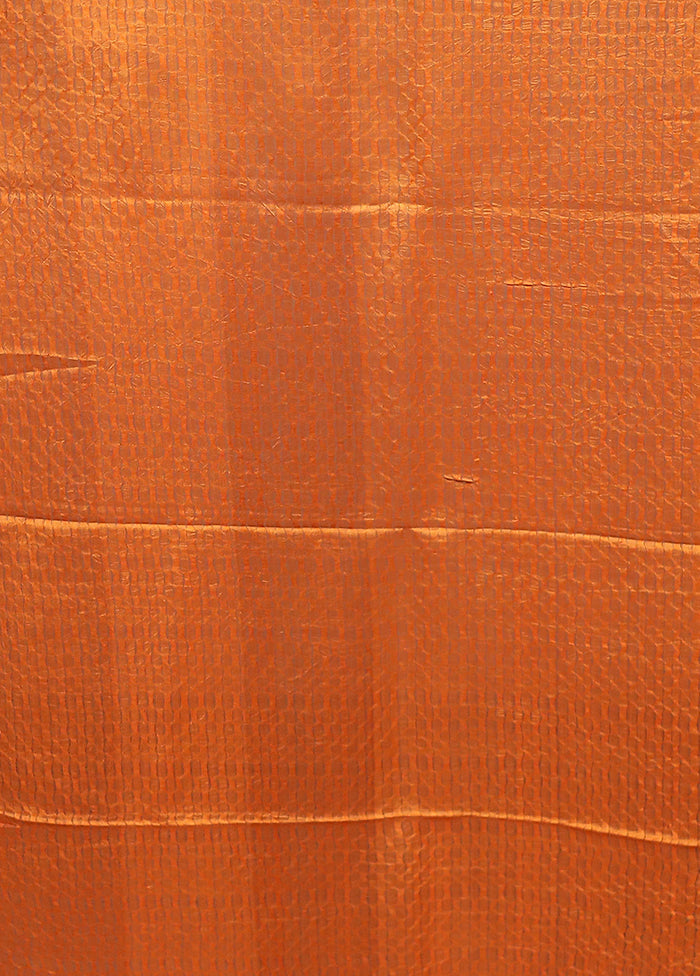 Cream Handloom Matka Pure Silk Saree With Blouse Piece