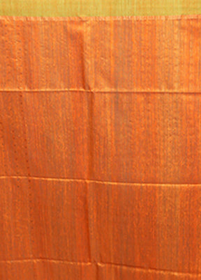 Cream Handloom Matka Pure Silk Saree With Blouse Piece